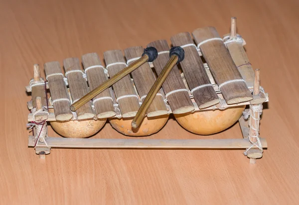 Африканський дерев'яні ксилофон — стокове фото