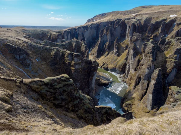 Fjaorarglgljufur Ice Age Canyon.dng — Stockfoto