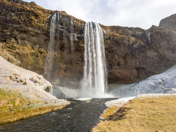 Seljalandsfoss Waterfall in Iceland — Stock Photo, Image