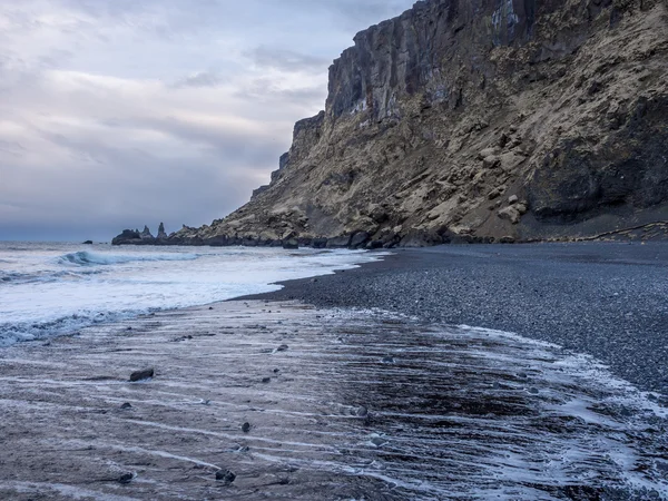 Marée déployant Iceland Beach — Photo