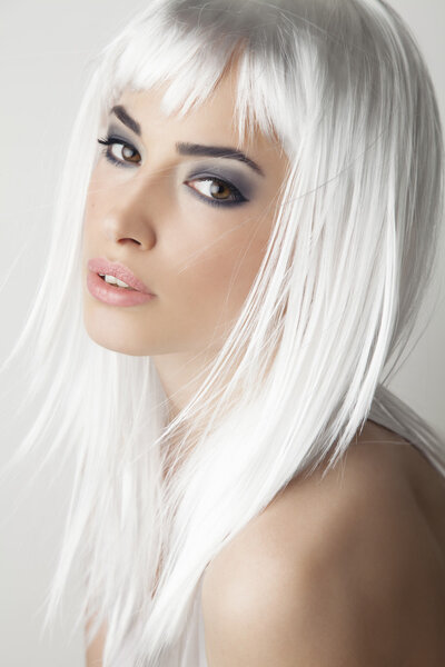 beautiful platinum blonde