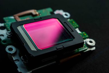 Bir dijital kamera fotoğraf sensör çipinin makro 'su