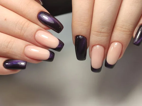 Betoverend Mooie Manicure Achtergrond Van Een Trendy Textuur — Stockfoto