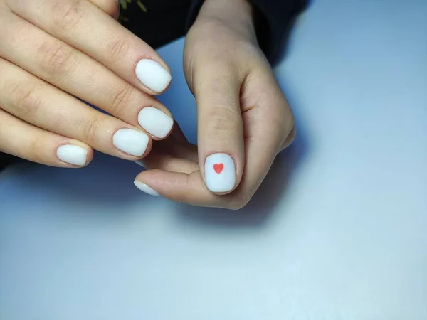 Efektowne Piękny Manicure Tle Modny Tekstury — Zdjęcie stockowe