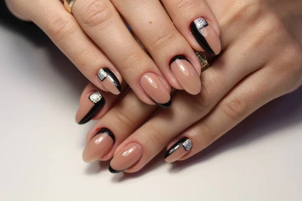 Manicure Moda Unghie Bellissimo Sfondo Materico — Foto Stock