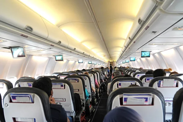 Avión Dentro Pasajeros —  Fotos de Stock