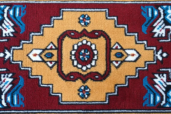 Turco Tradicional Mão Tecelagem Tapete Textura — Fotografia de Stock
