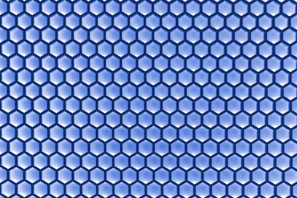 Modrý Šestiúhelník Tvaru Textury Pozadí — Stock fotografie