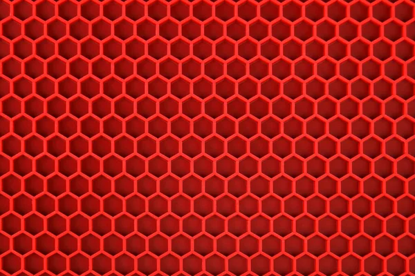 Fond Texture Hexagonale Rouge — Photo