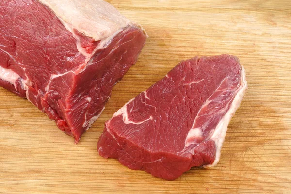Carne Fresca Tabla Picar Imagen de stock