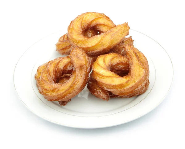 Турецкие пончики или традиционные сладкие кольца . — стоковое фото