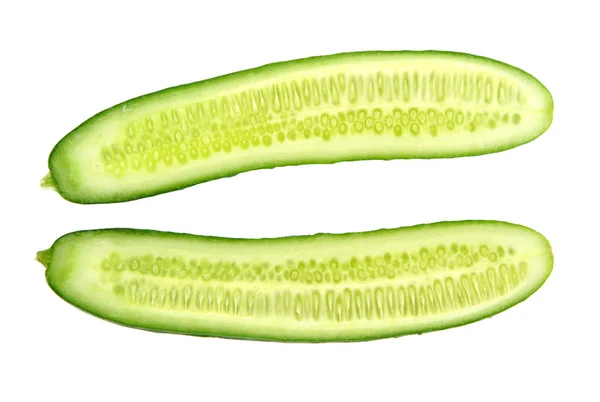 Fresh cucumber in white background — Stock Photo, Image