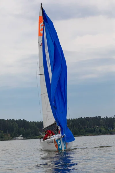 Novosibirsk Russia June 2021 Sports Sailing Regatta Russia — Stock Photo, Image