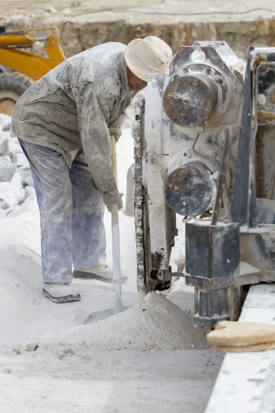 Marble quarry, white marble — Stock Photo, Image