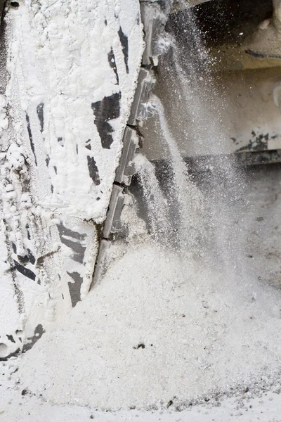 Мраморный карьер, белый мрамор — стоковое фото
