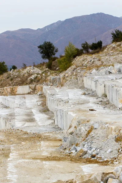 Marble quarry, white marble — Stock Photo, Image