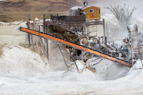 Cantera de mármol, mármol blanco — Foto de Stock