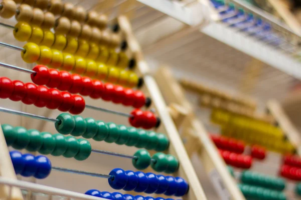 Colorful wooden abacus — Stock Photo, Image