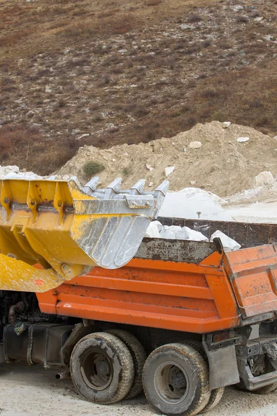 Marble quarry, white marble — Stock Photo, Image