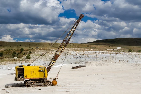 Pedreira de mármore, textura de pedra, Pedra Quarrying — Fotografia de Stock