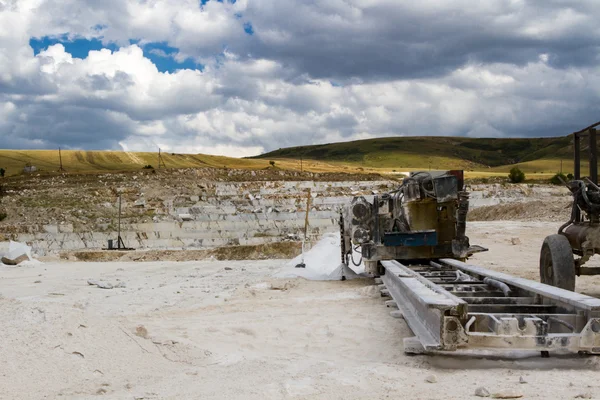 Marble quarry, stone texture, Stone Quarrying — Stock Photo, Image