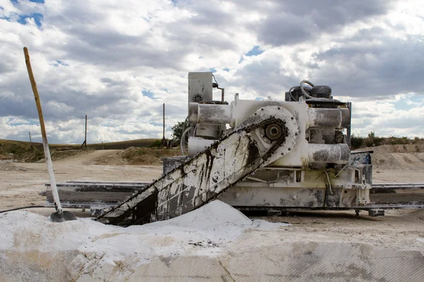 Marble quarry, stone texture, Stone Quarrying — Stock Photo, Image