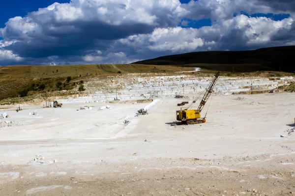 Marble quarry, stone texture, Stone Quarrying — Stock Photo, Image