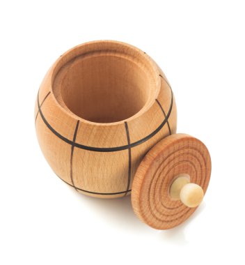 Bal Çömleği üzerinde beyaz 