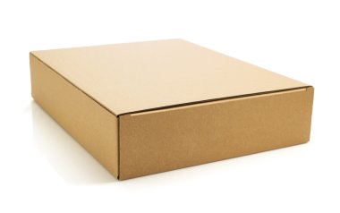 Karton kutu beyaz üzerine 