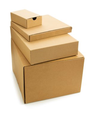 Karton kutu beyaz üzerine 