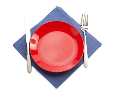 bez peçete ve plaka üzerinde beyaz 