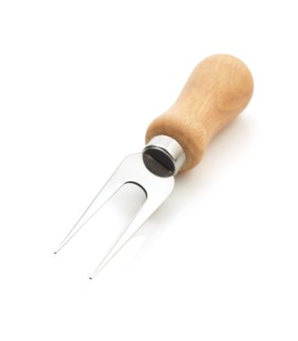 peynir bıçağı üzerinde beyaz izole 