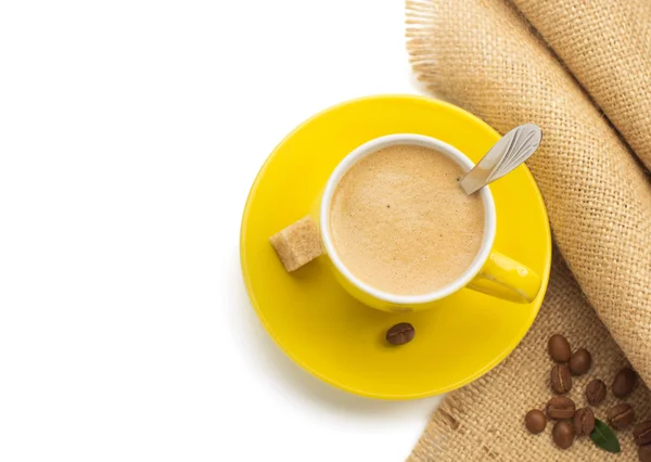 Taza de café en blanco —  Fotos de Stock