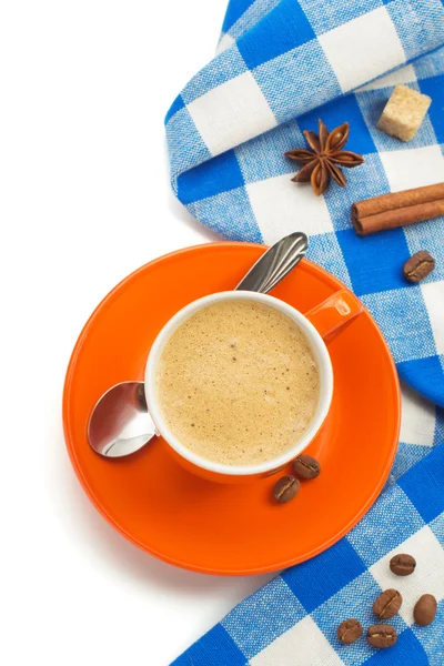 Xícara de café isolado em branco — Fotografia de Stock