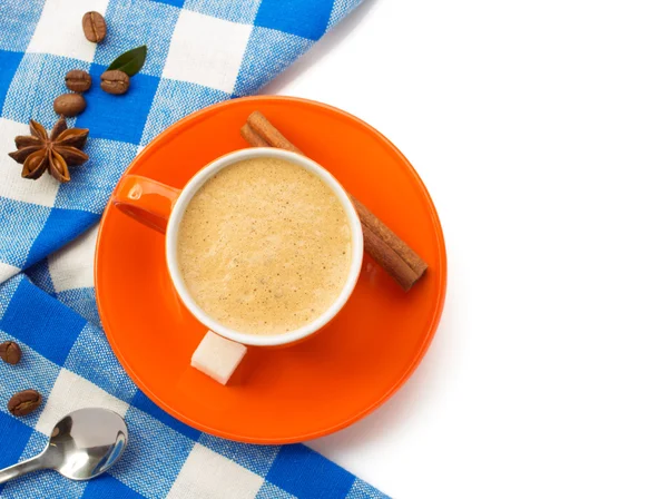 Tasse de café isolé sur blanc — Photo