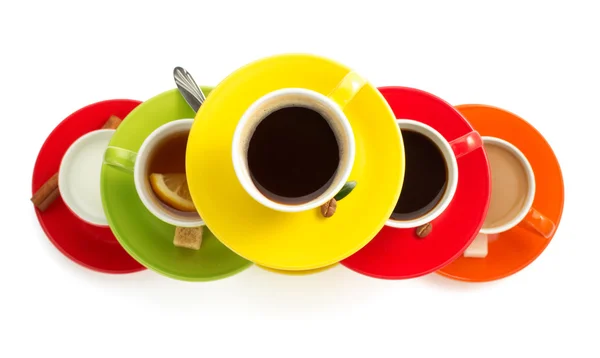 Tasse Kaffee auf weiß — Stockfoto