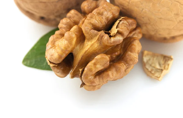 Walnuts on white background — Stock Photo, Image