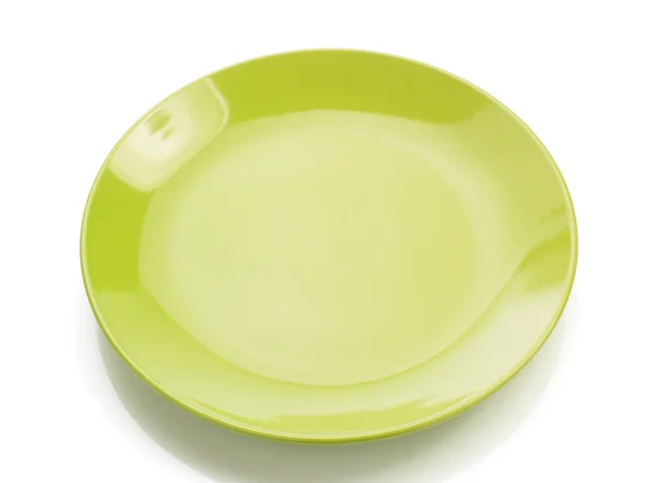 Ceramic plate isolated on white — Stock Photo, Image