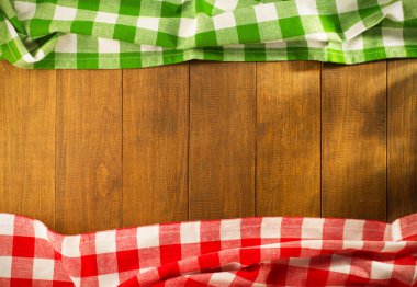 ahşap üzerine bez peçete