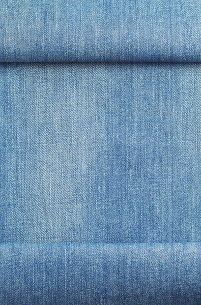 Textura azul jeans isolado no branco — Fotografia de Stock