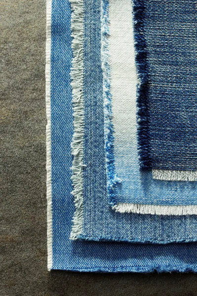 Blue jeans als achtergrond — Stockfoto