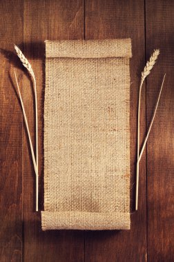 ahşap üzerine buğday Başak