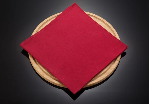 Napkin cloth and cutting board — Stock Photo, Image