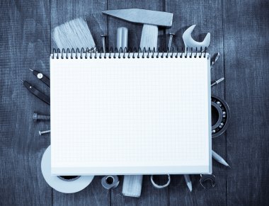 araçları ve aletleri üzerinde ahşap