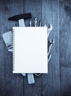 araçları ve aletleri üzerinde ahşap