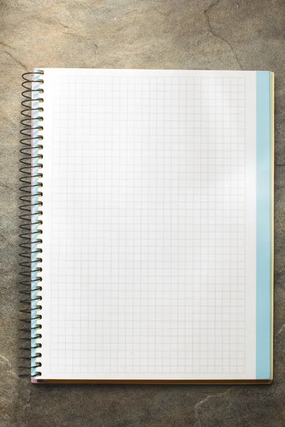 Cuaderno comprobado en el fondo grunge — Foto de Stock