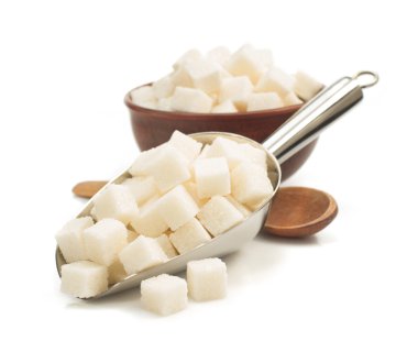 Beyaz vurgunun içinde küp şeker 