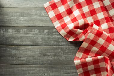 ahşap üzerine bez peçete