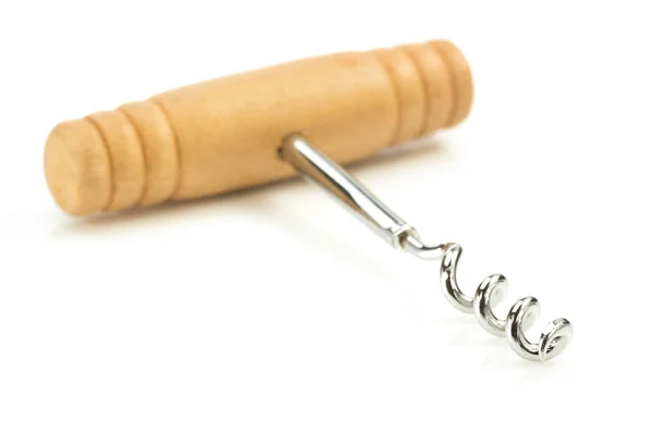 Wine corkscrew on white — Stock Photo, Image