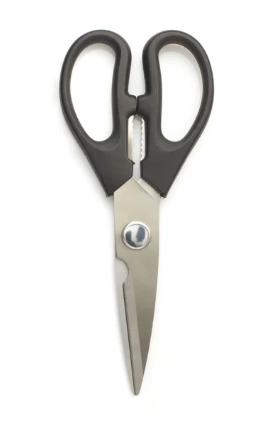 Kitchen scissors isolated on white — Stock Photo, Image